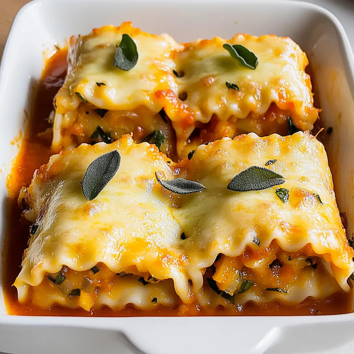 Cozy Up with Roasted Garlic Butternut Squash Lasagna Roll-Ups