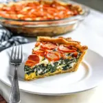 Sweet Potato Crust Quiche with Spinach & Feta