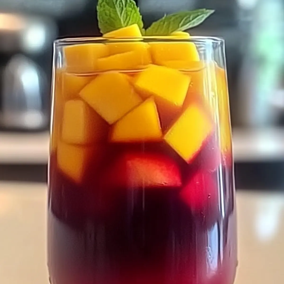 Delightful Mango Hibiscus Iced Tea for a Refreshing Summer Sip