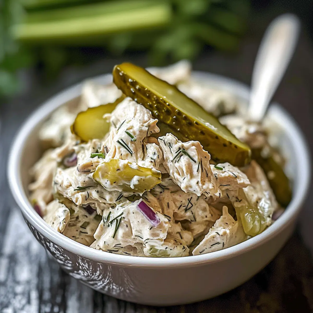 Savory Dill Pickle Chicken Salad for a Refreshing Twist