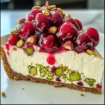 Cherry Pistachio Cheesecake