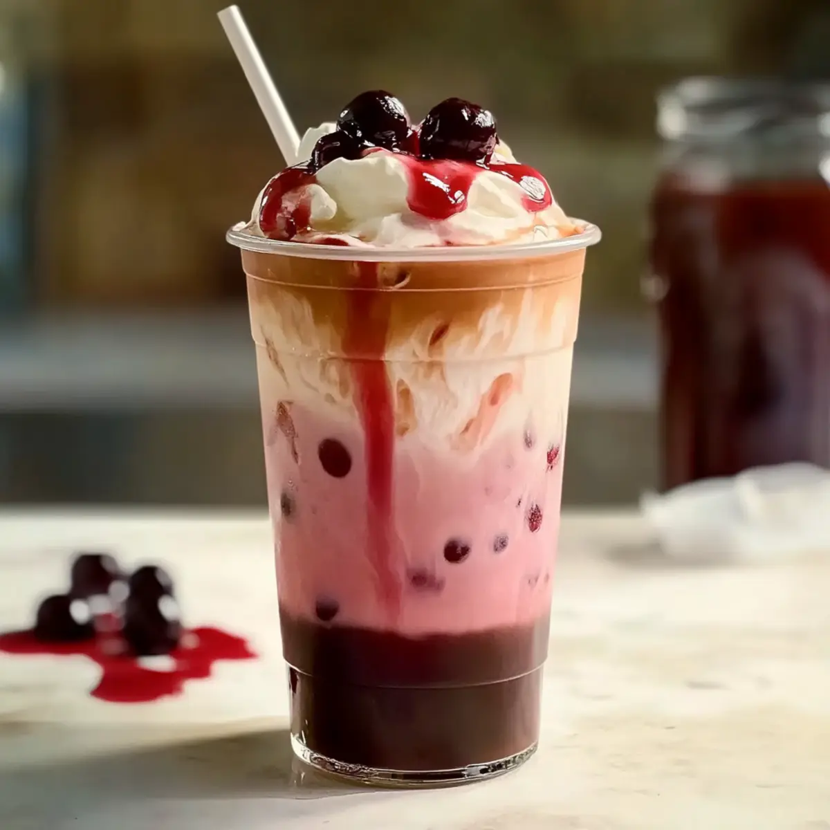 Cherry Vanilla Iced Latte: Dairy-Free Bliss in Every Sip