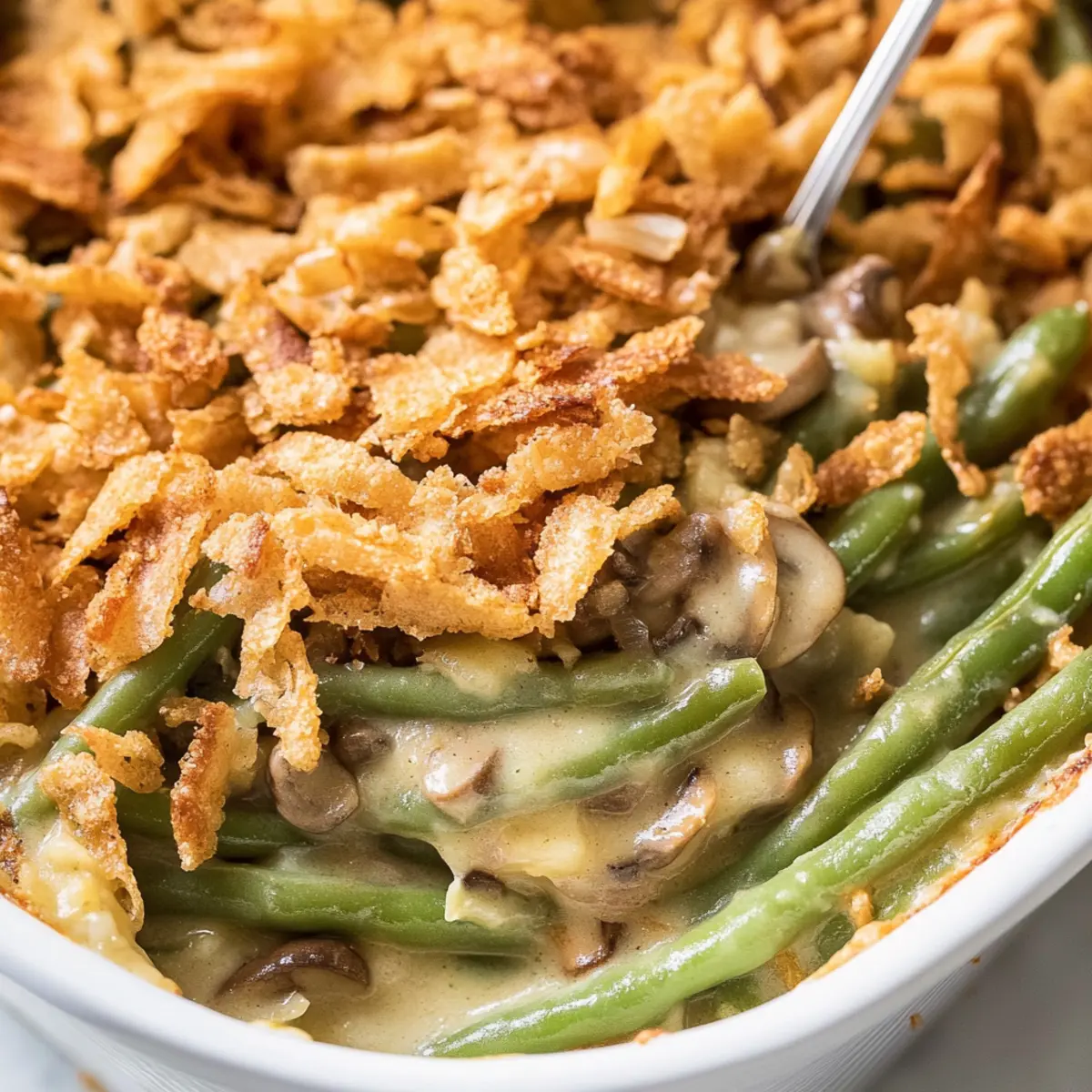 Creamy Vegan Green Bean Casserole for Holiday Bliss