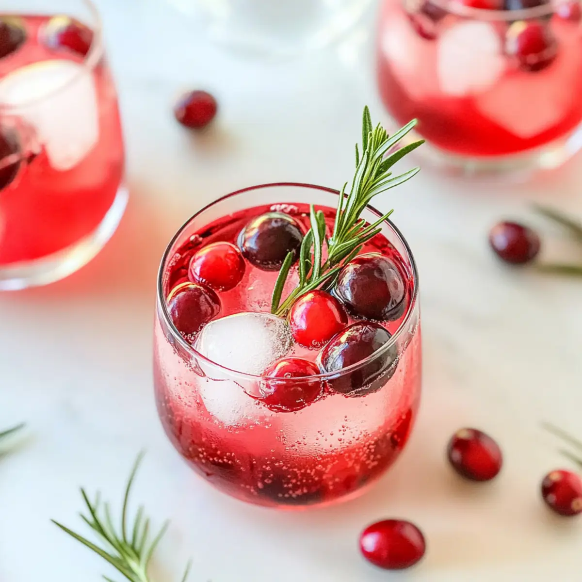 Delightful Christmas Cranberry Spritzer for Festive Cheers