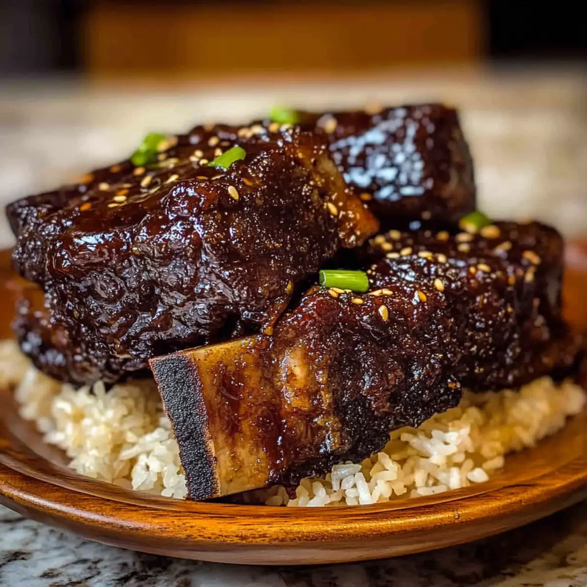 Melt-in-Your-Mouth Caramelized Slow Roast Asian Beef Short Rib