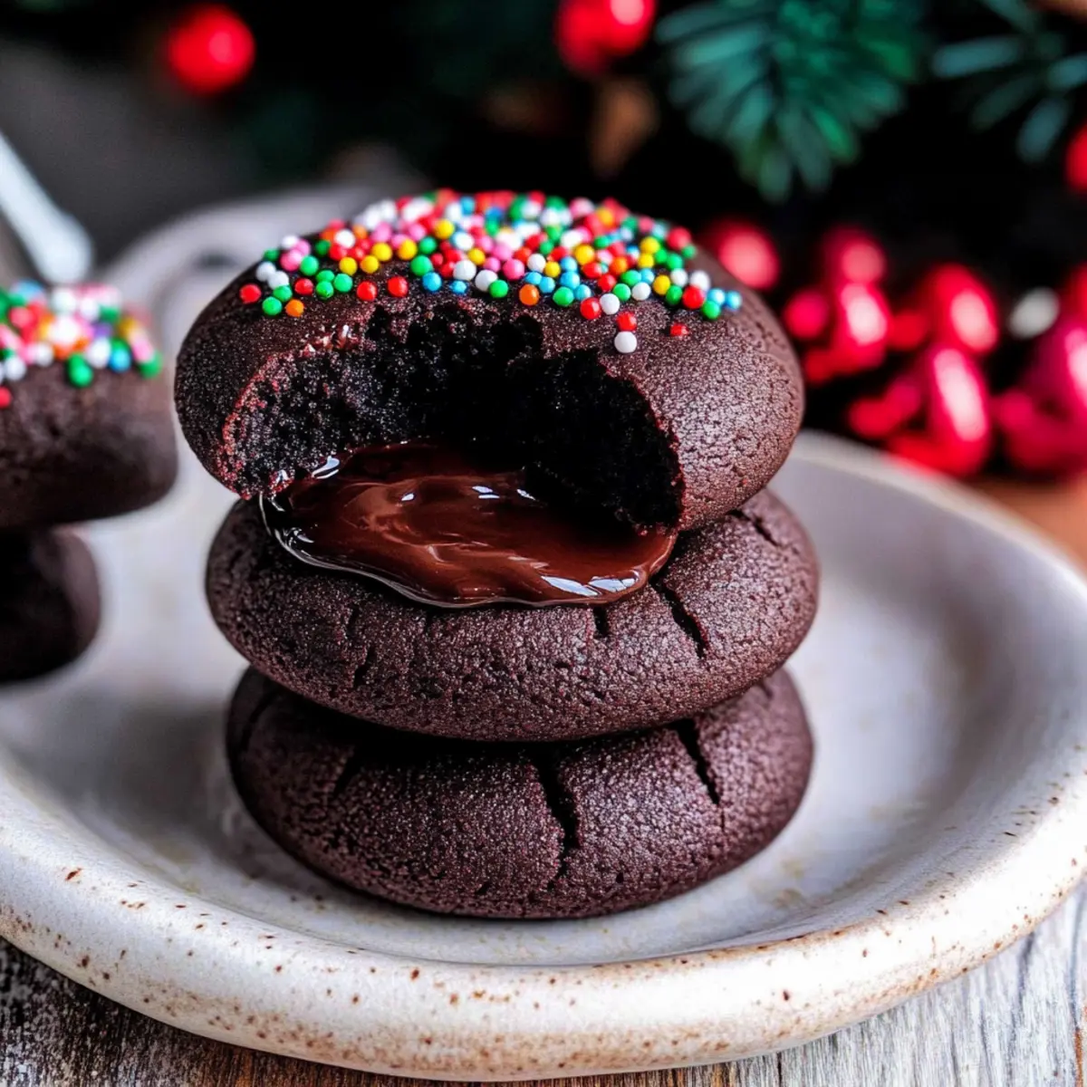 Decadent Chocolate Thumbprint Cookies for Holiday Cheer