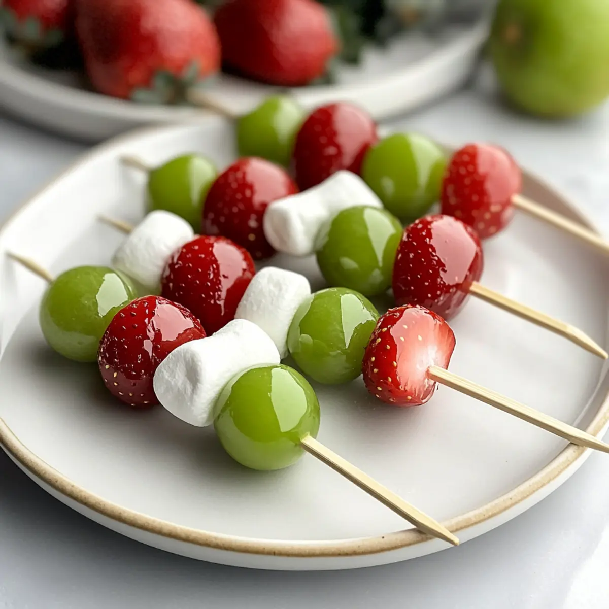 Delicious Christmas Fruit Skewers for a Festive Touch