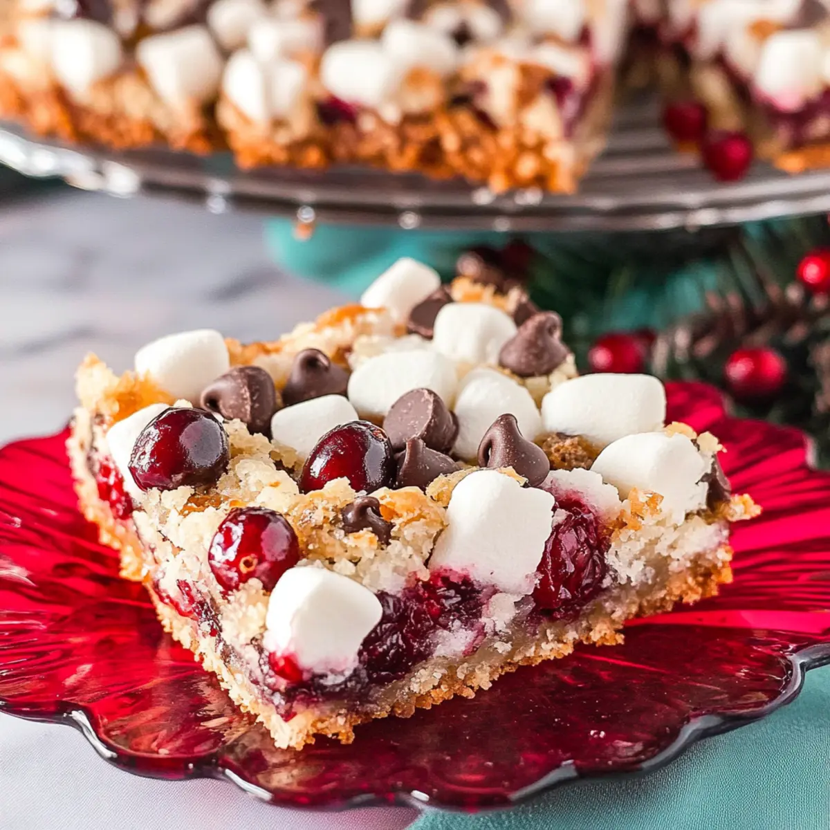 Decadent Cranberry Magic Bars for Your Holiday Cheers