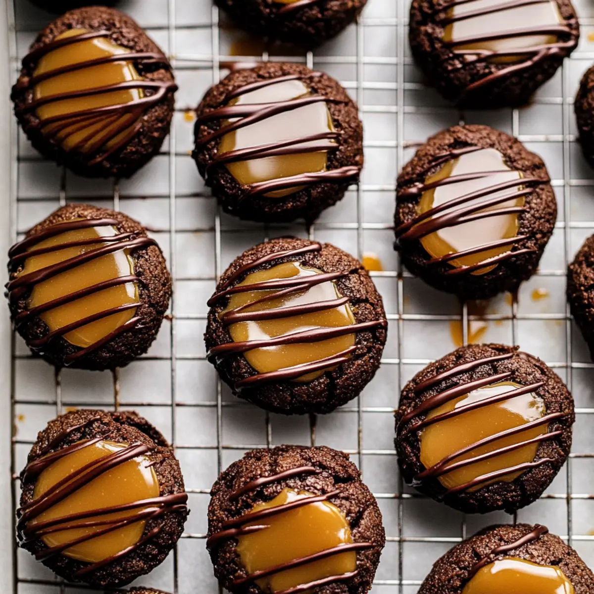 Decadent Caramel Thumbprint Cookies with Gooey Centers