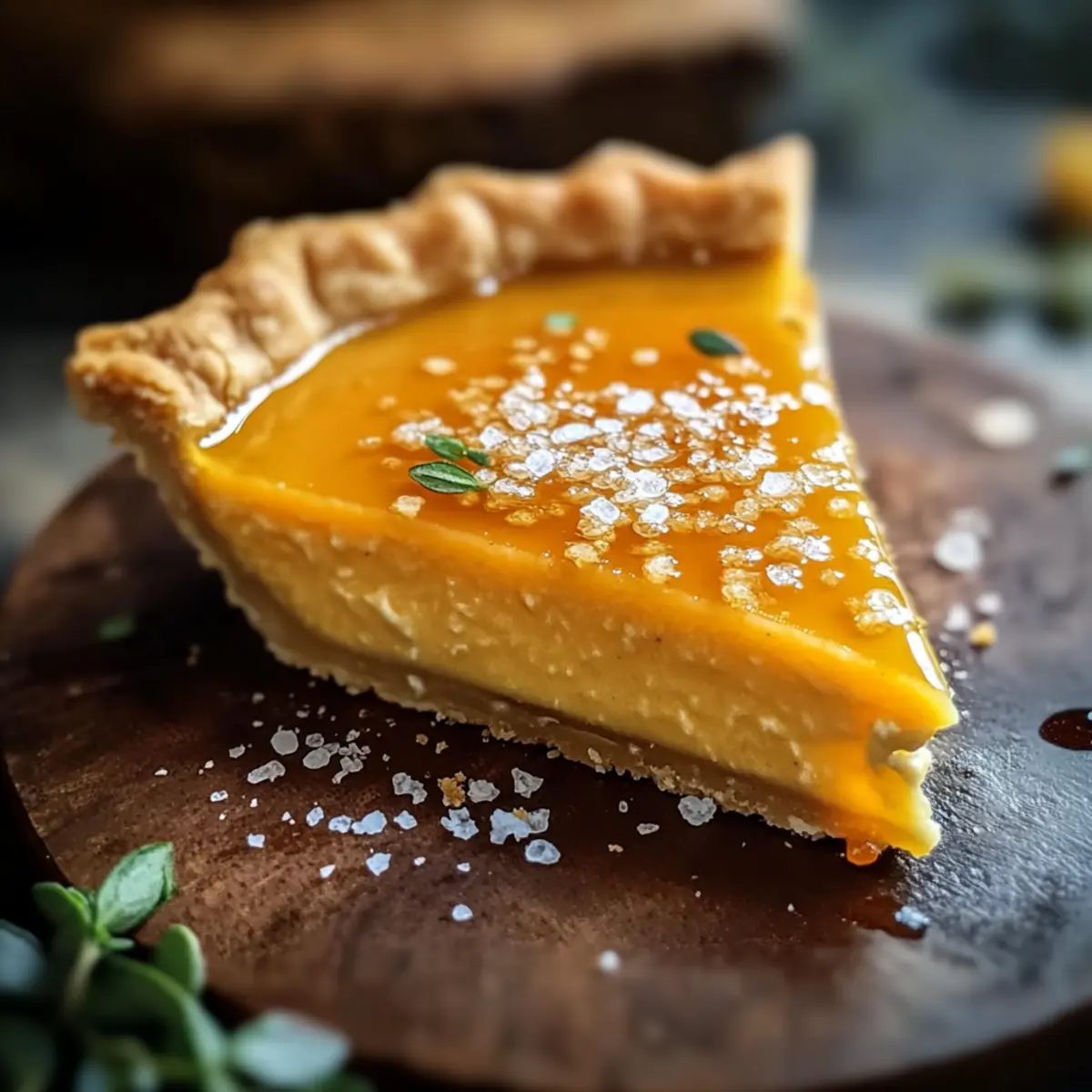 Salted Whiskey Honey Pie: Sweet Comfort in Every Bite