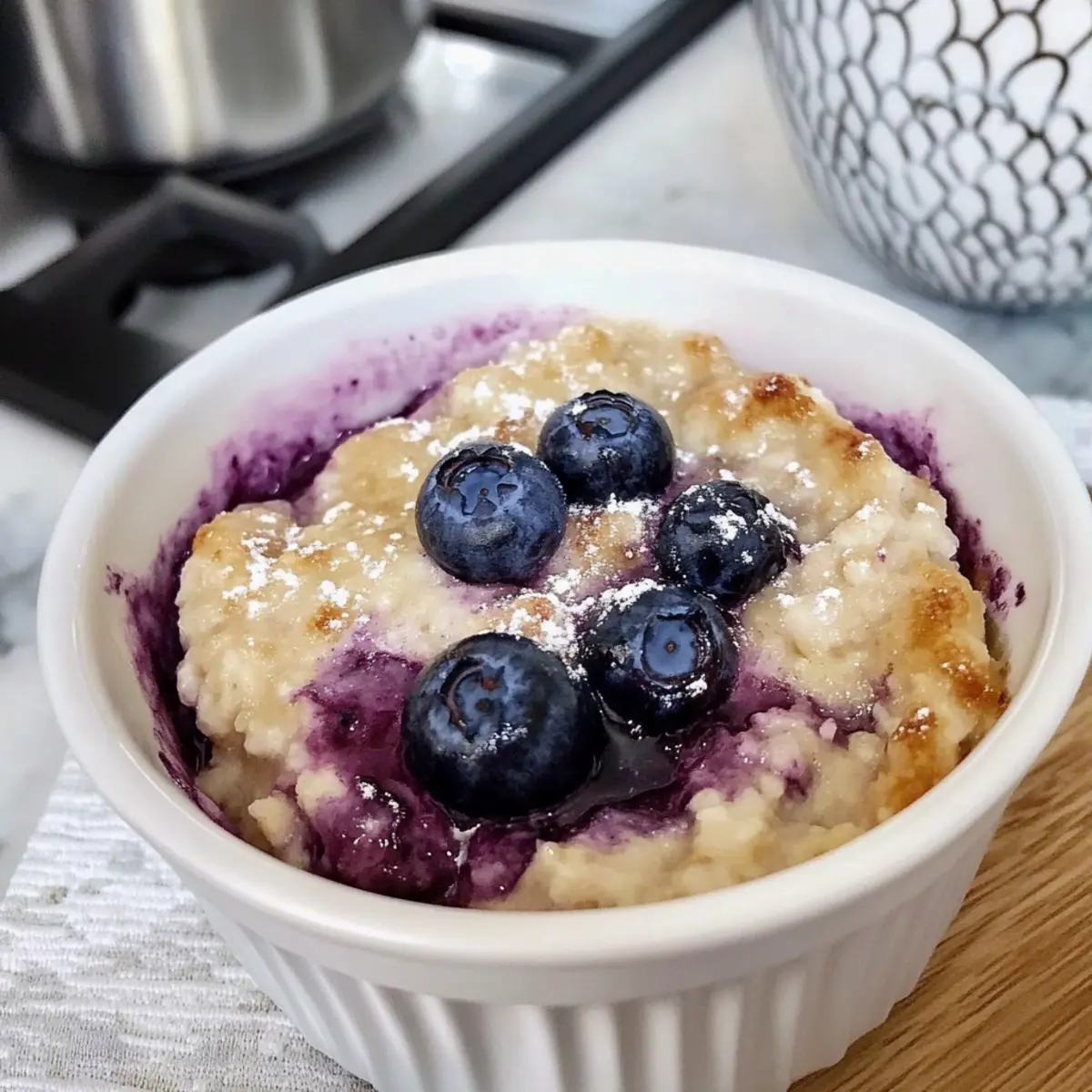 Blueberry Jam Protein Baked Oats for a Gooey Breakfast Joy