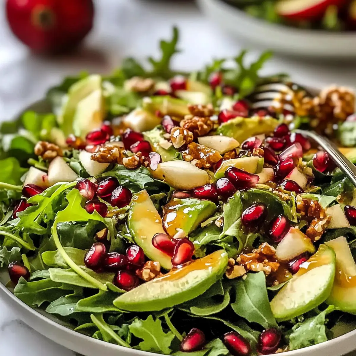 Pomegranate Christmas Salad with Honey Mustard Bliss