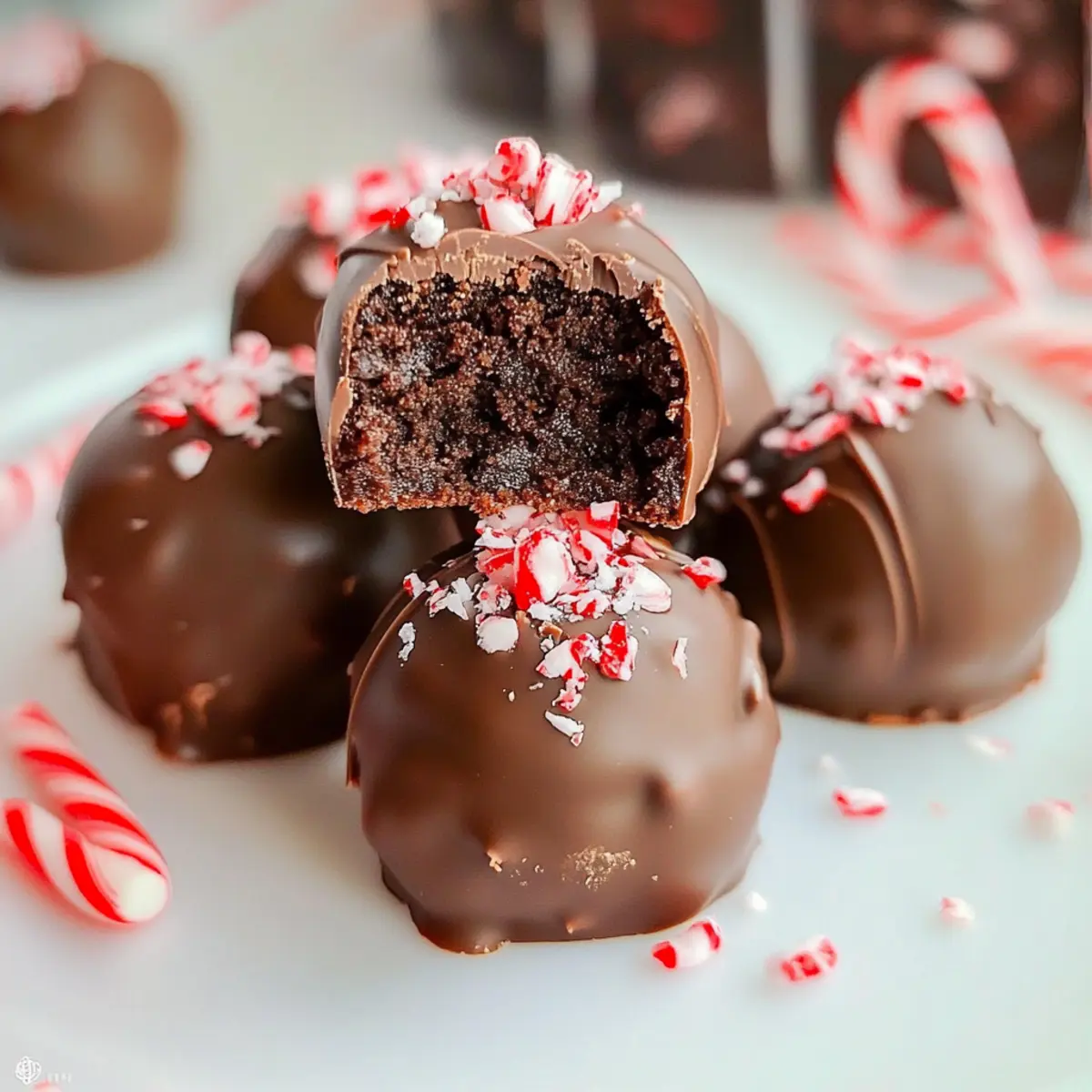 Decadent Peppermint Brownie Truffles for Festive Delight