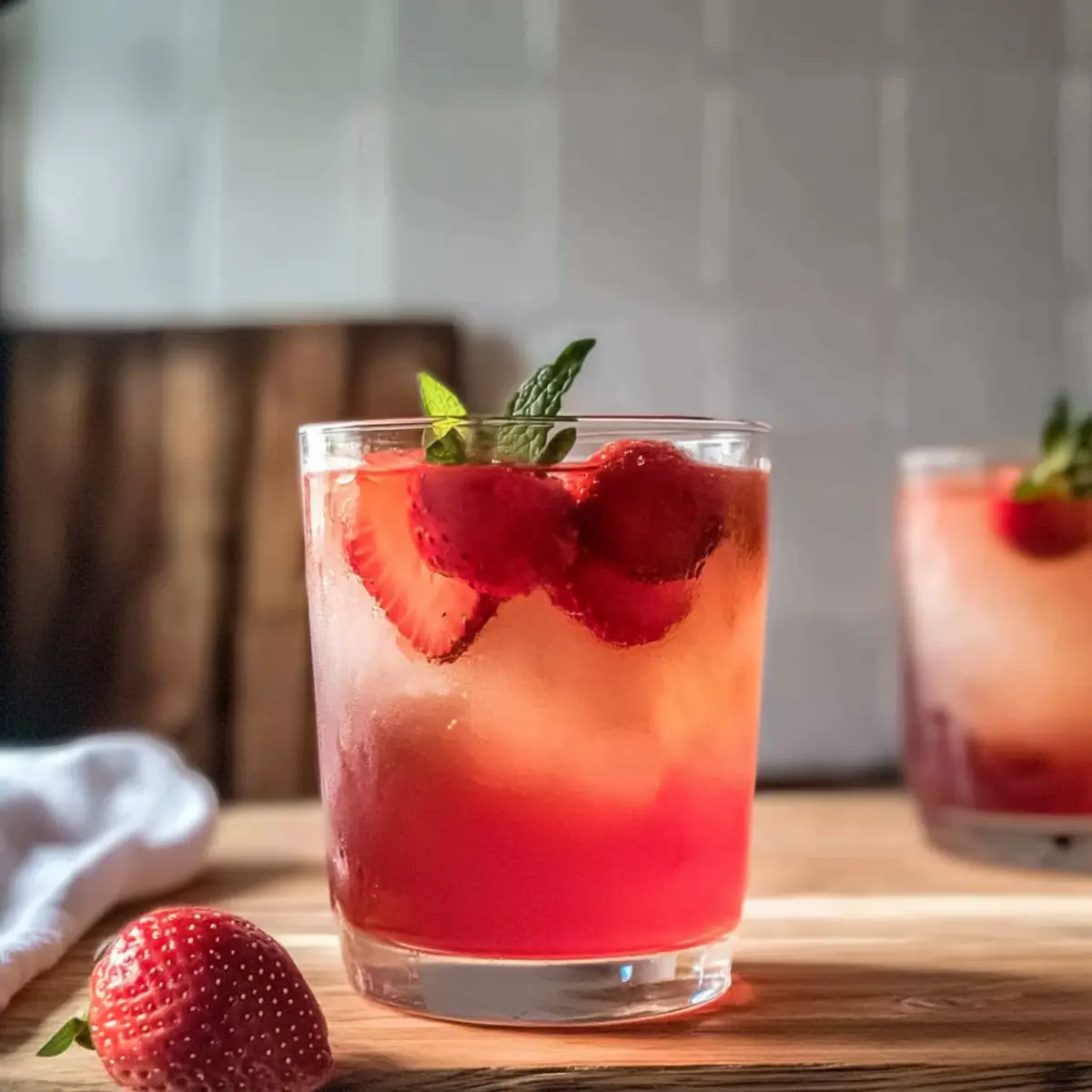 Homemade Strawberry Iced Tea for a Refreshing Summer Sip