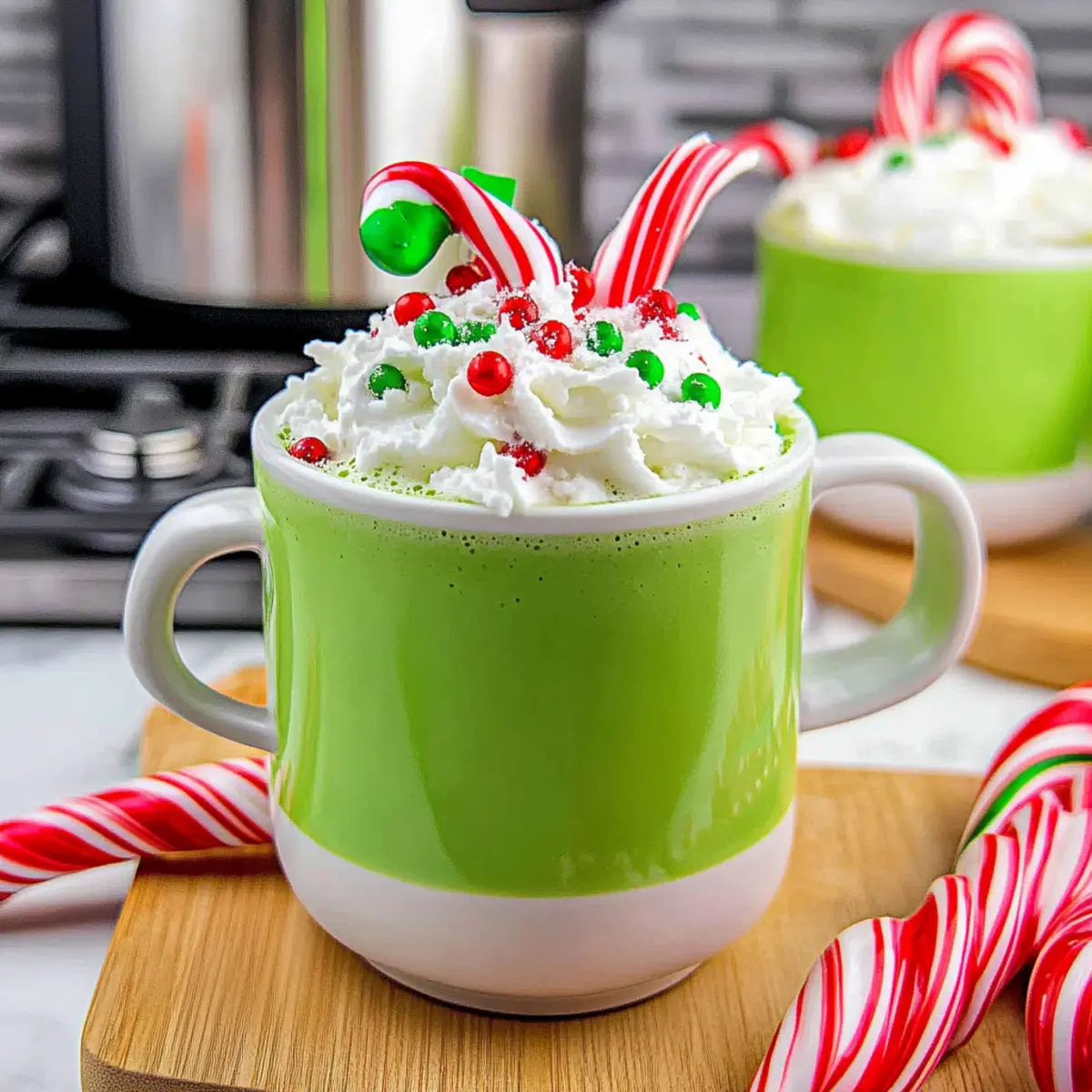 Creamy Grinch Hot Chocolate for a Festive Family Gathering
