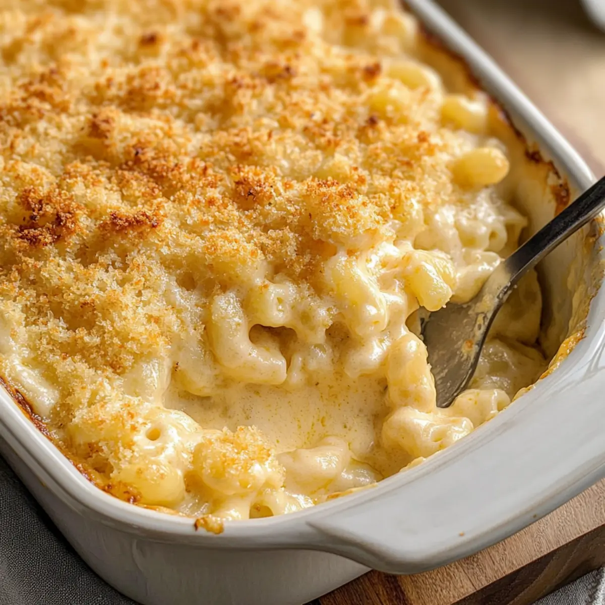 Creamy Baked Mac and Cheese with Crunchy Panko Bliss