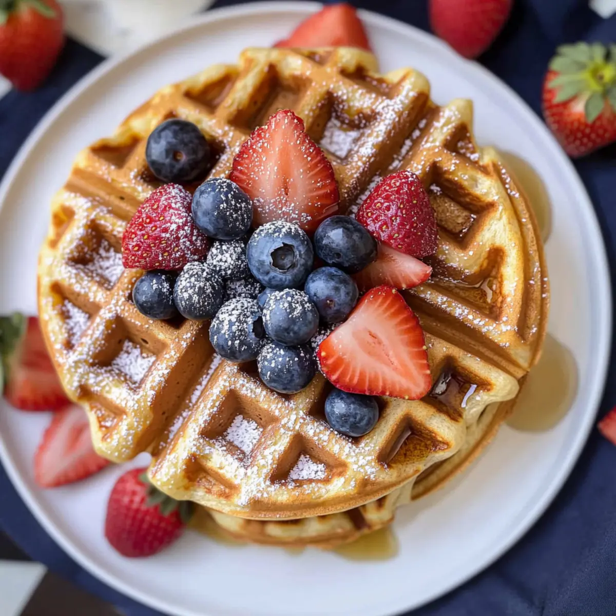 Fluffy Belgian Waffle Perfection for Breakfast Bliss