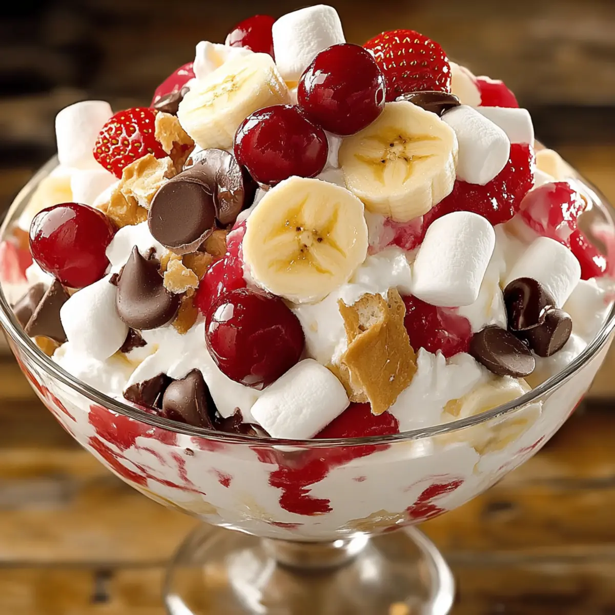 Irresistible Banana Split Fluff Salad for Effortless Delights