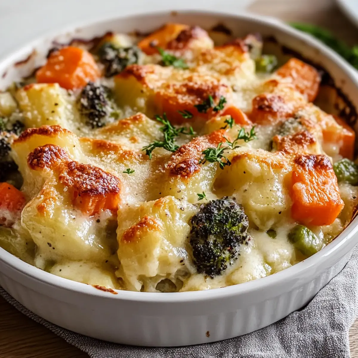 Warm Up with This Rich & Creamy Winter Vegetable Bake