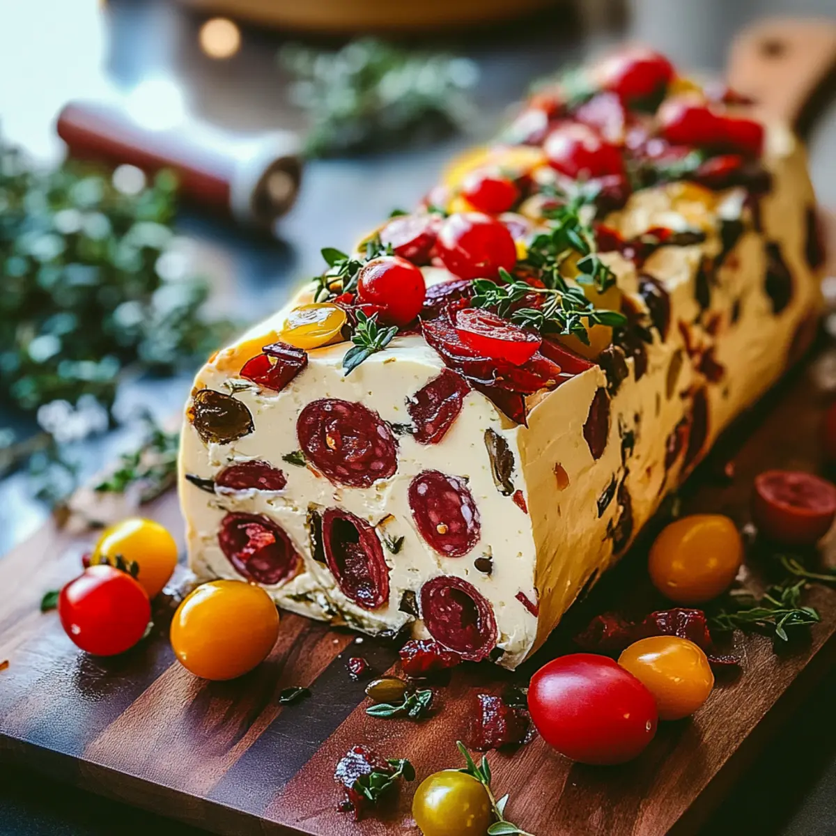 Irresistible Antipasto Cream Cheese Log for Effortless Entertaining