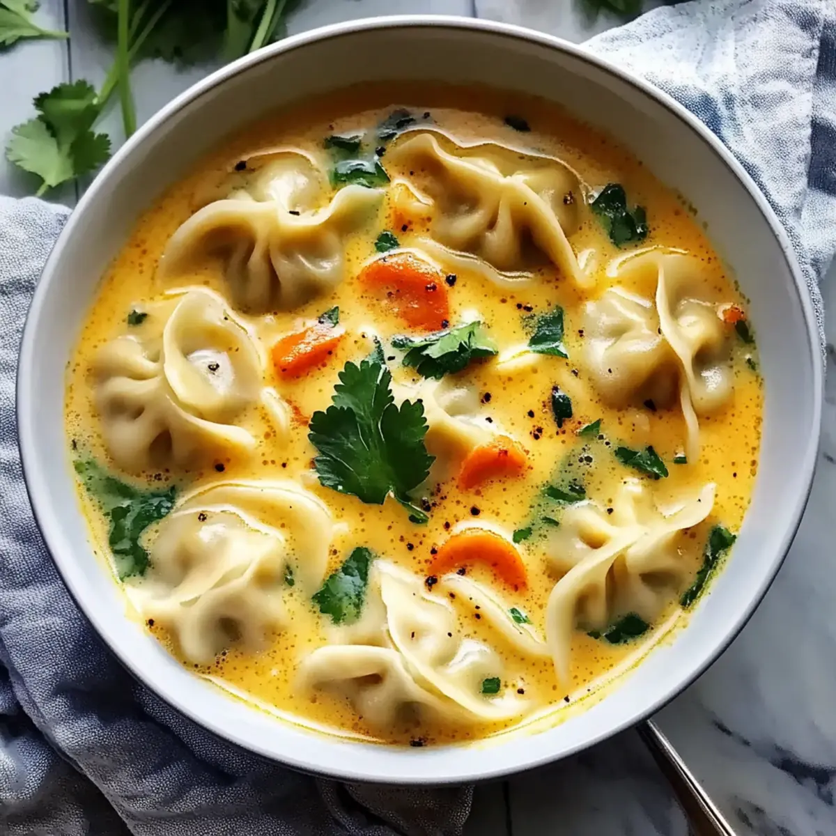 Thai Coconut Curry Dumpling Soup: Comfort in Every Bite