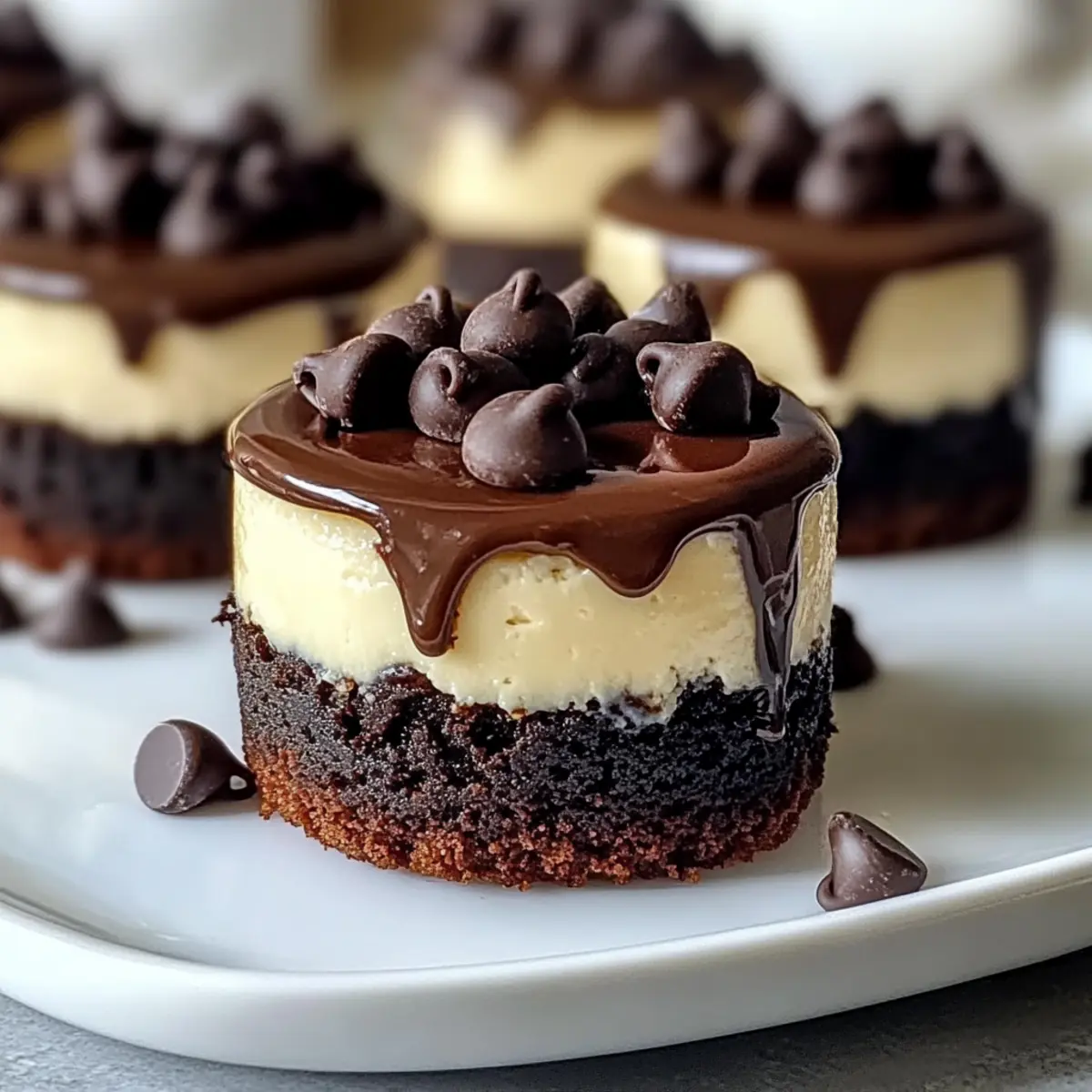 Brownie Bottom Mini Cheesecakes for Epic Chocolate Lovers