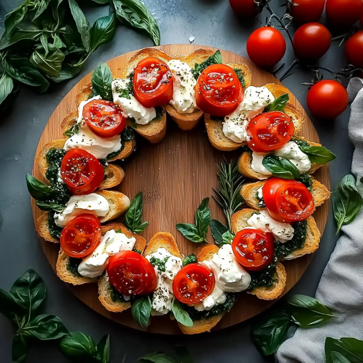 Christmas Bruschetta Wreath: An Irresistible Festive Delight