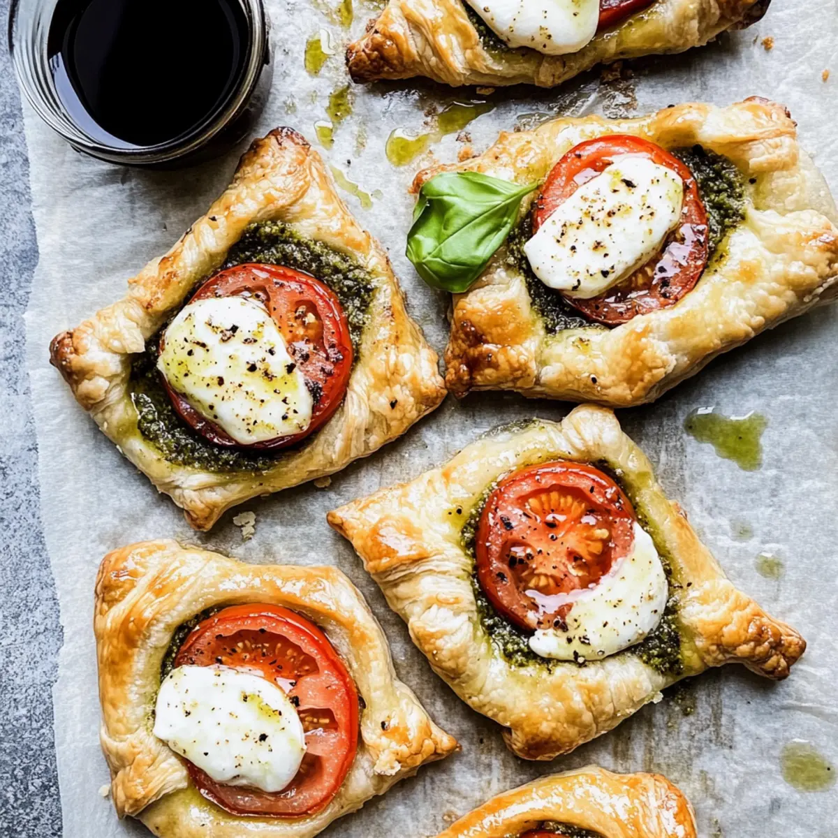 Pesto Caprese Puff Pastries That Wow Every Guest