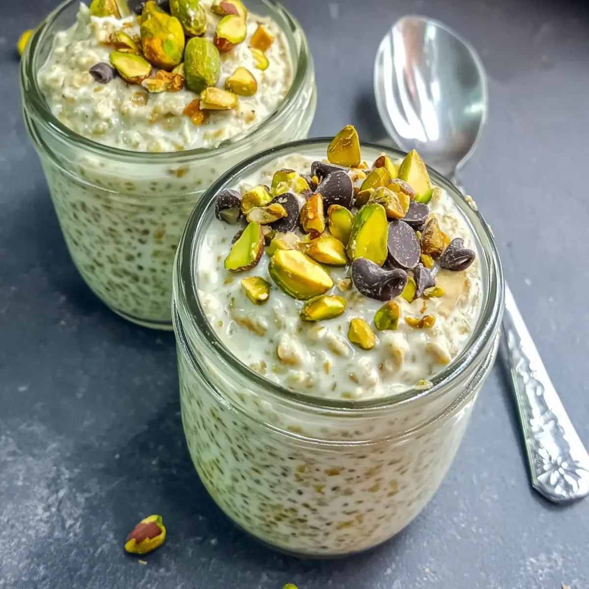 Creamy Pistachio Pudding Overnight Oats for Your Busy Mornings