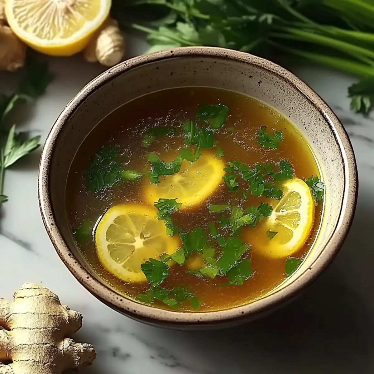 Healing Miso-Ginger Lemon Detox Broth for a Soothing Boost
