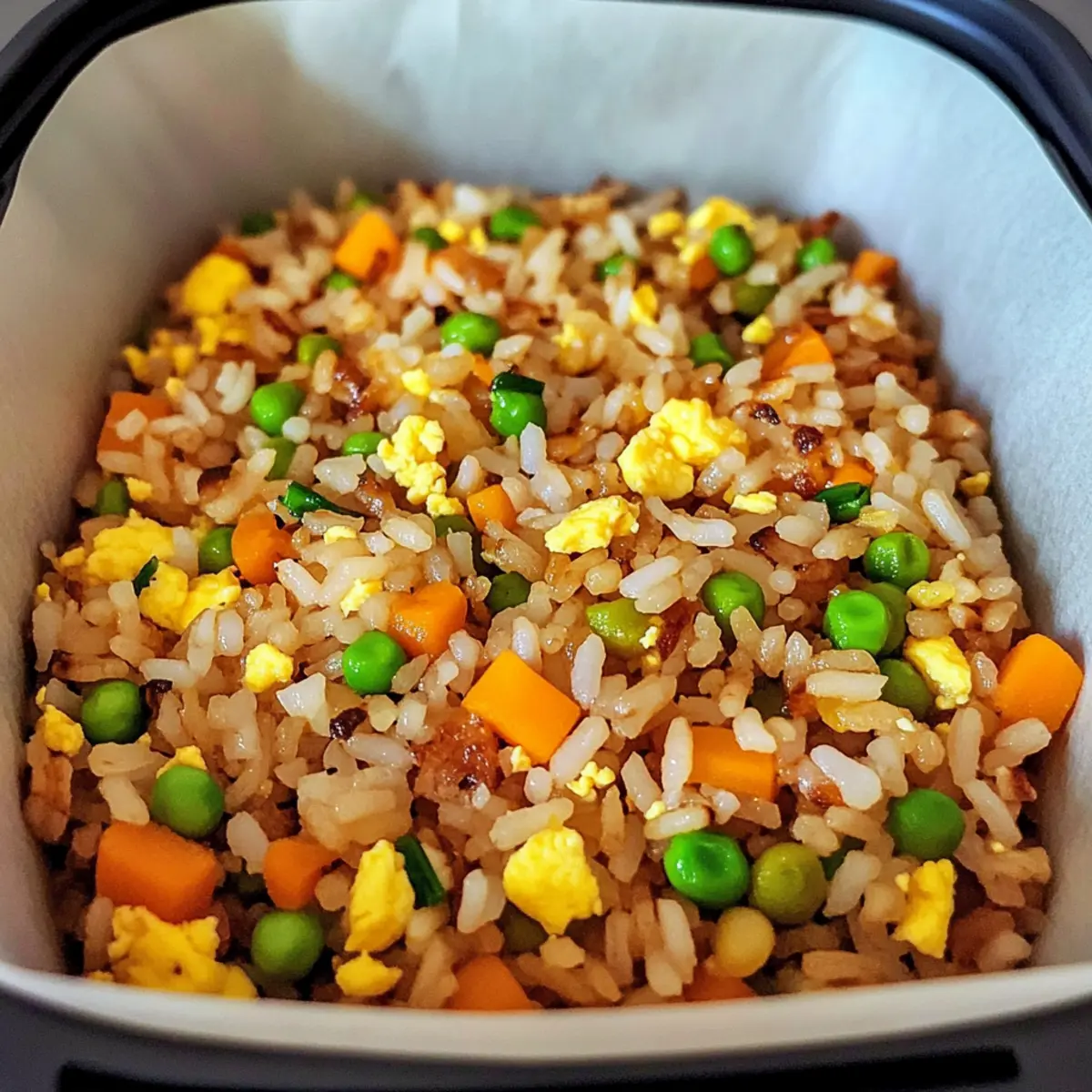 Easy Air Fryer Fried Rice: Savory Flavor in 20 Minutes