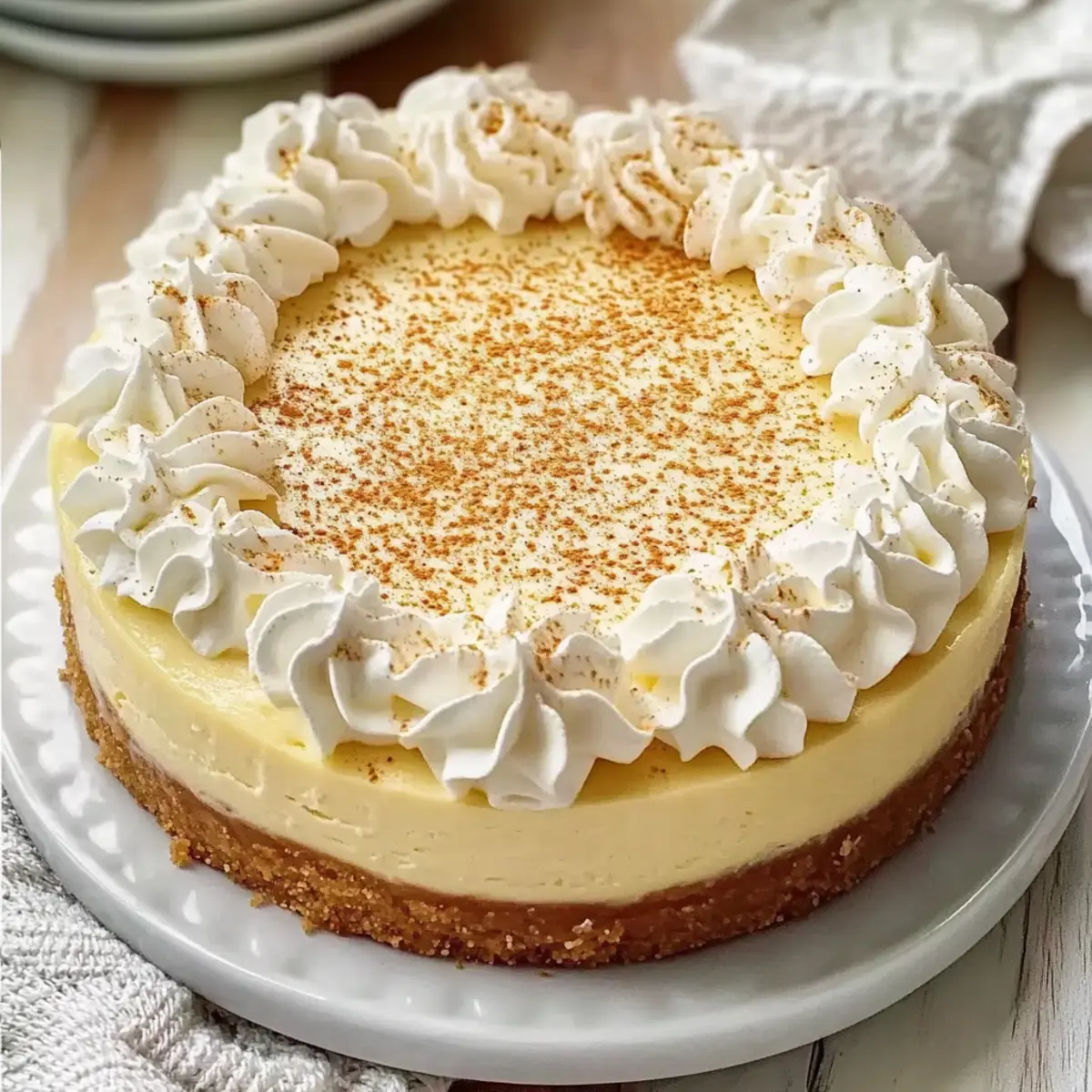 Decadent Nutmeg Eggnog Cheesecake for Holiday Bliss