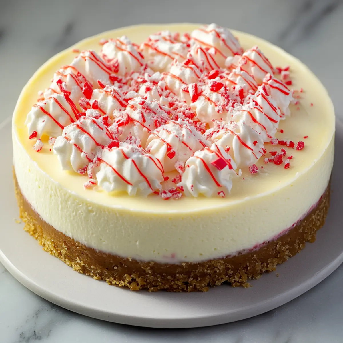 Decadent White Chocolate Peppermint Cheesecake Blissfully Creamy