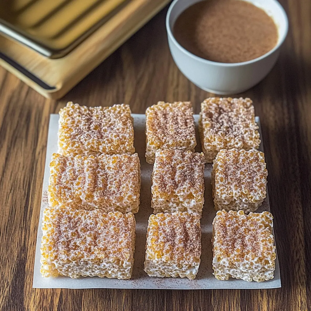 Churro Rice Krispie Treats: Crispy Sweet Delight Awaits