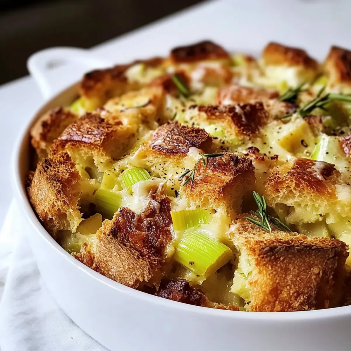Leek and Gruyère Bread Pudding: Comfort Food Reinvented
