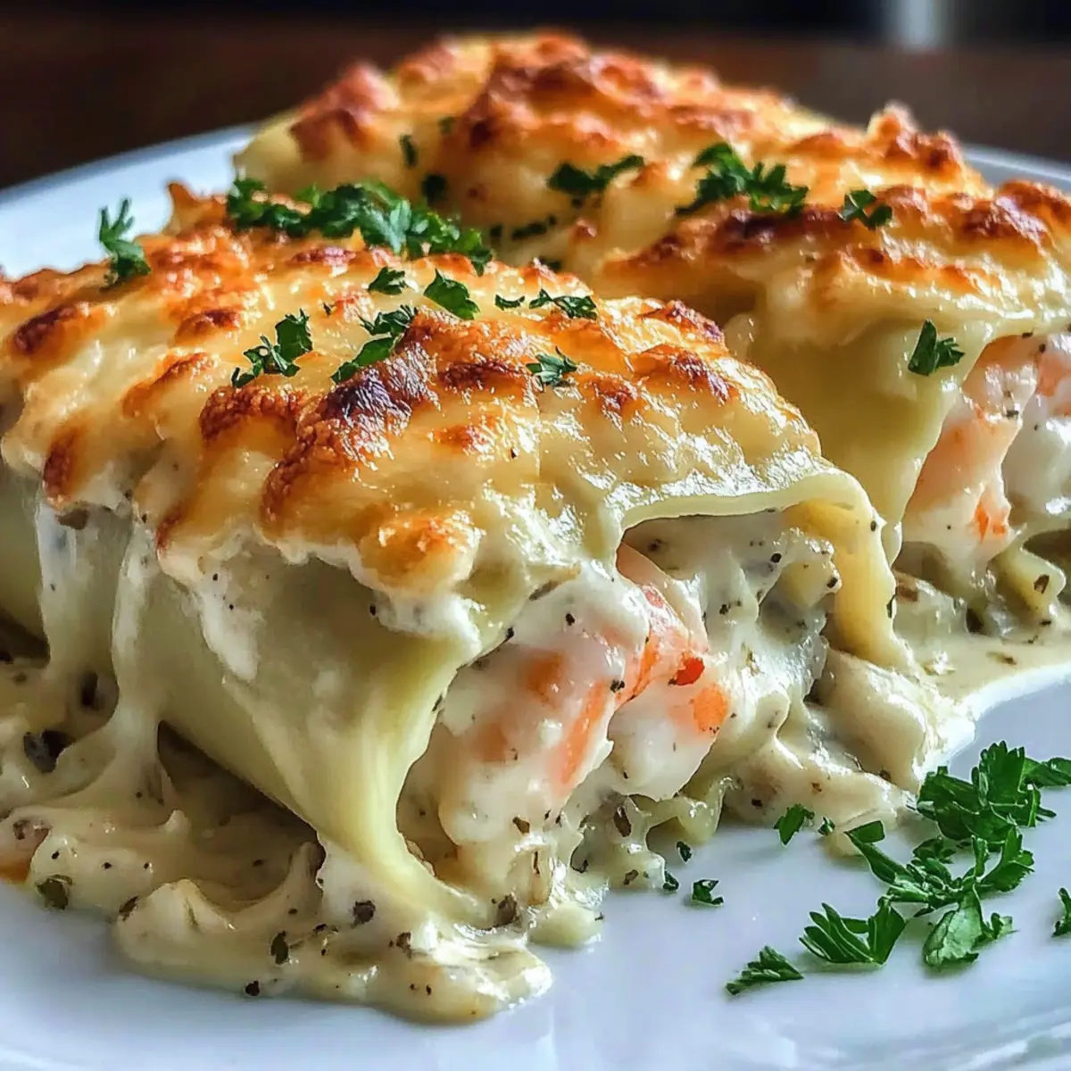 Delicious Shrimp Crab Alfredo Roll Ups for Ultimate Comfort