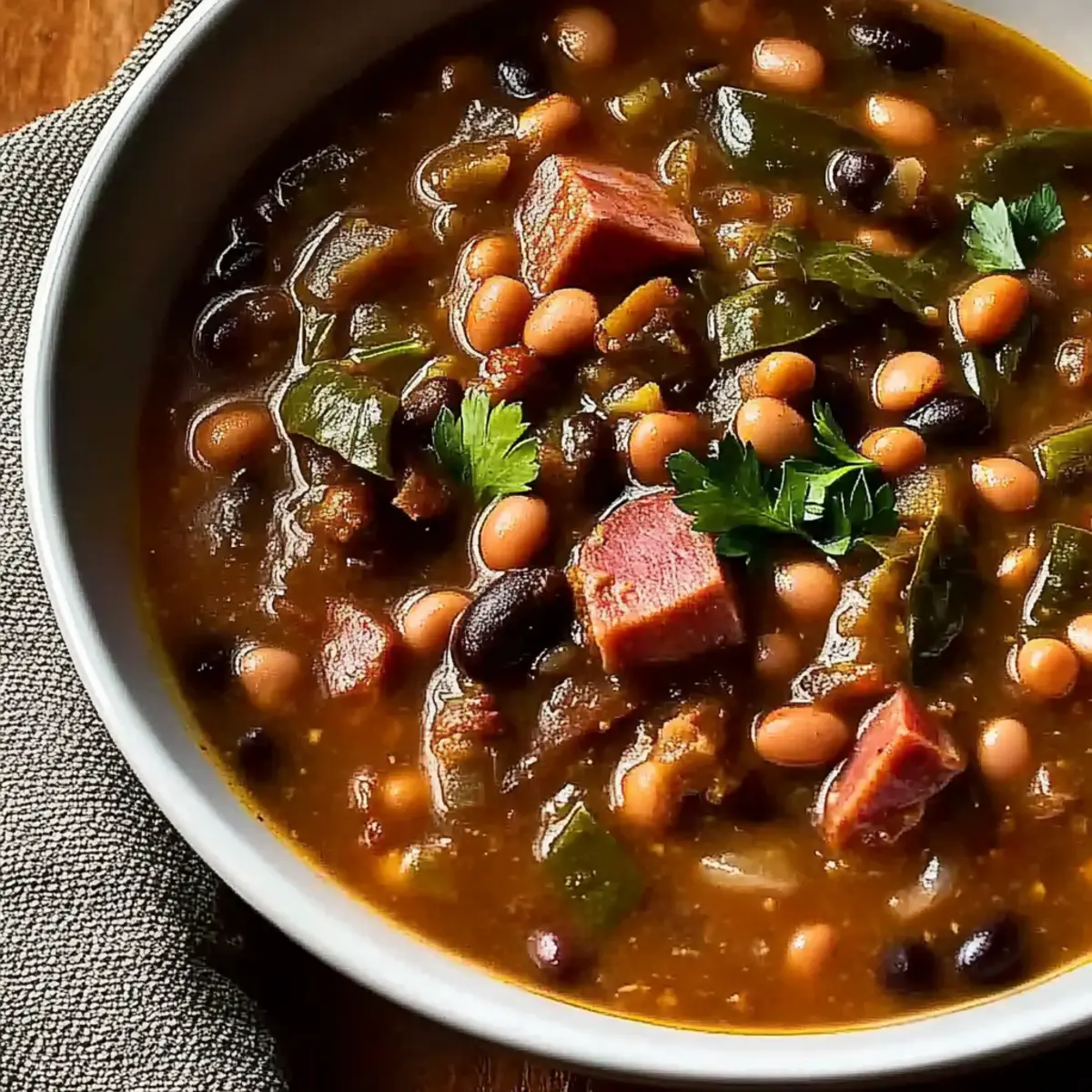 Ham Black Eyed Pea Gumbo for Cozy Nights In