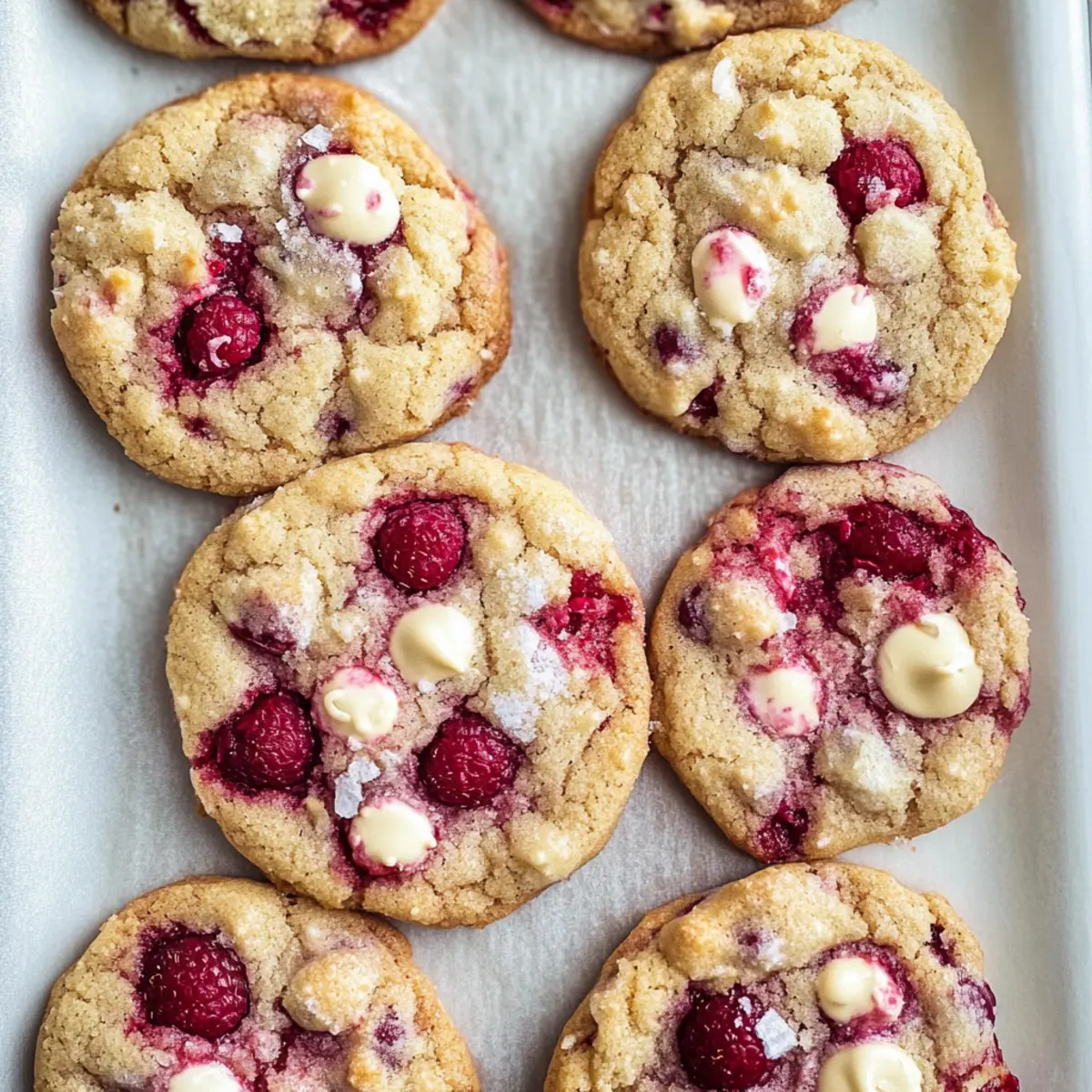 Irresistibly Soft White Chocolate Raspberry Cookies Recipe