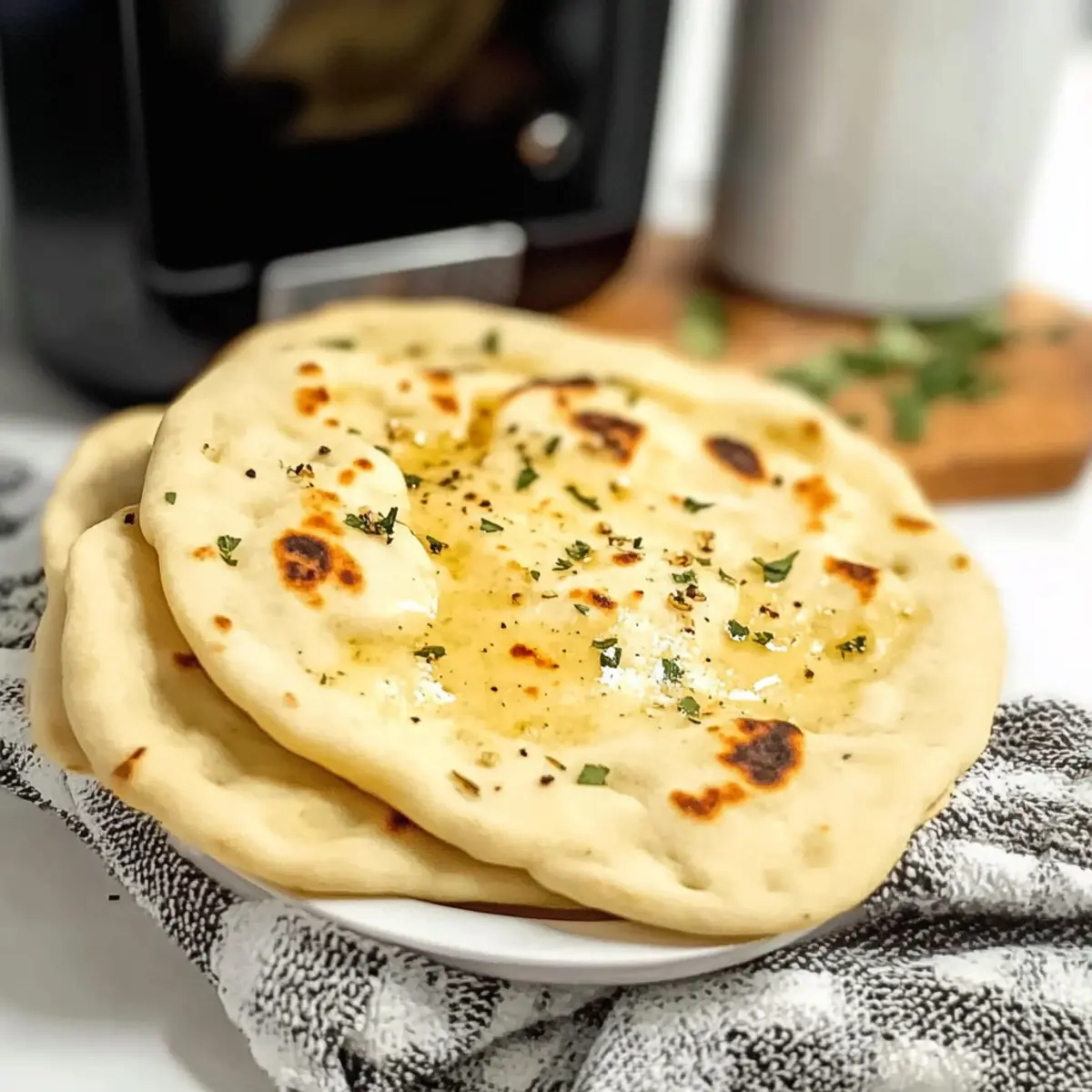 Air Fryer Garlic Naan Bread That’s Fluffy and Irresistible
