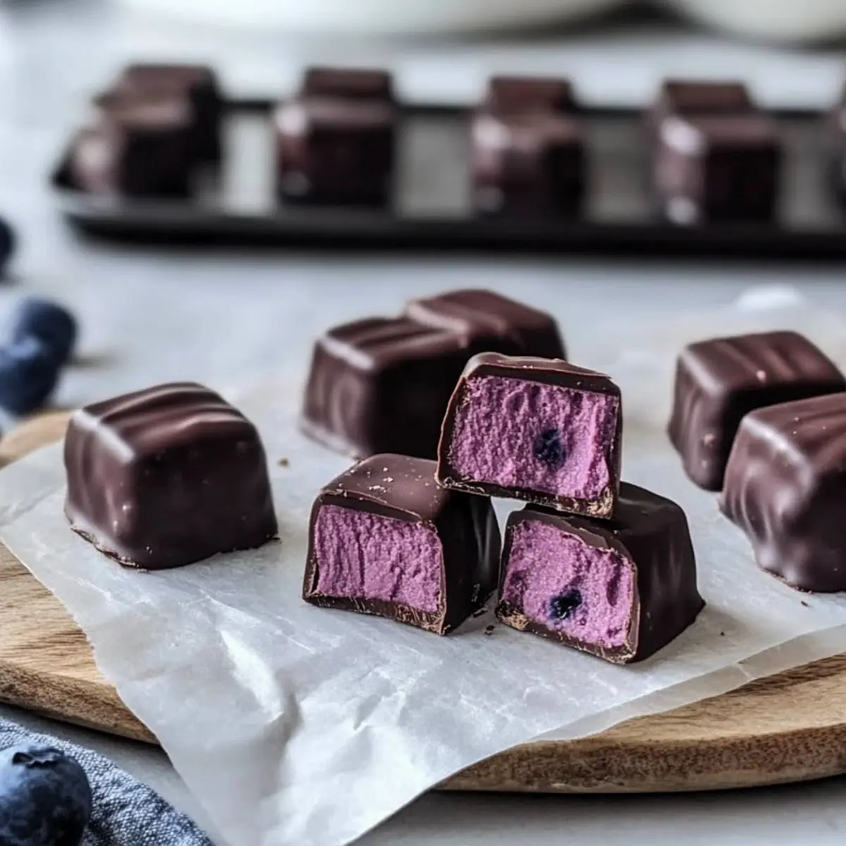 Blueberry Buttercream Chocolates: Indulge in No-Bake Bliss