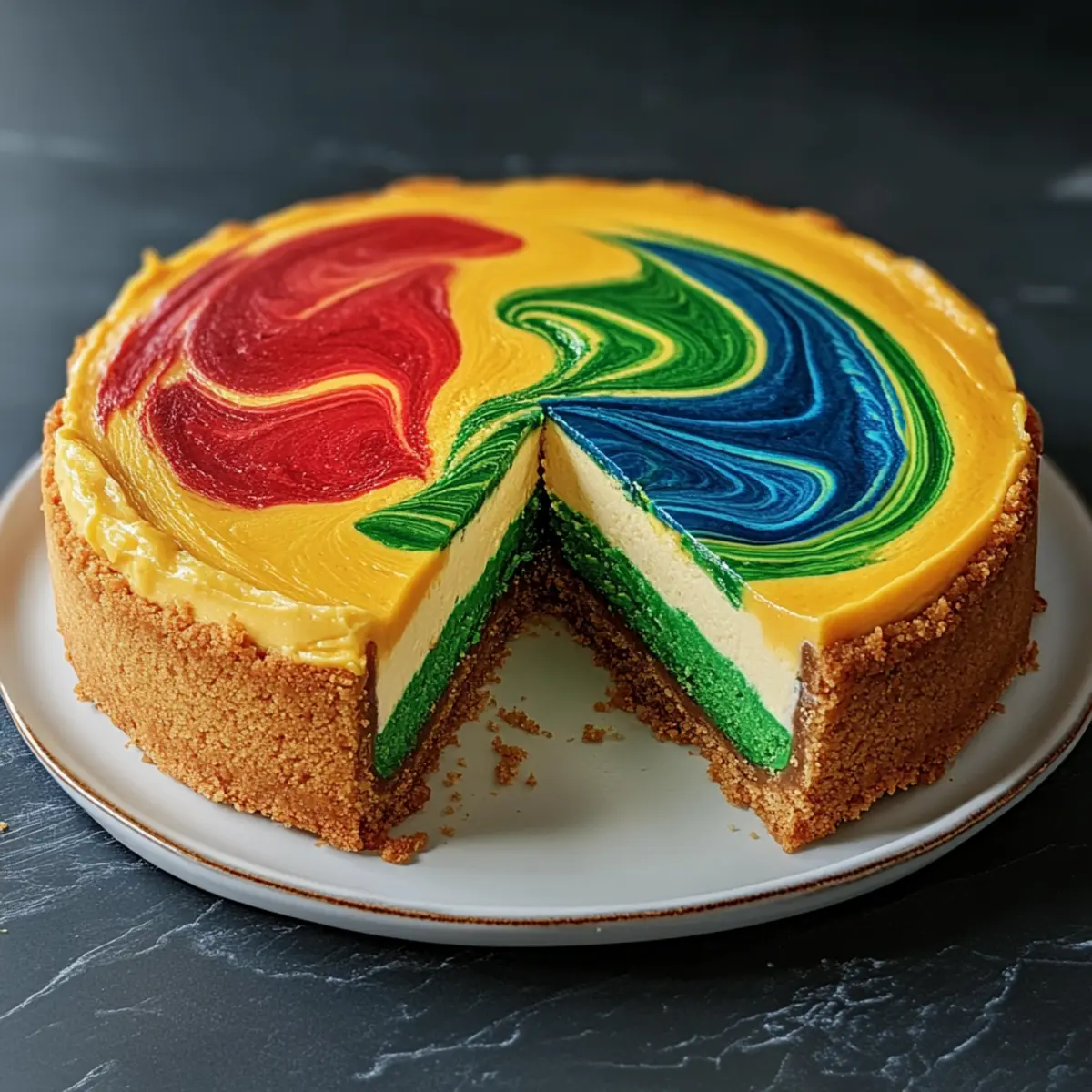 Hogwarts Houses Butterbeer Swirl Cheesecake for Magical Moments