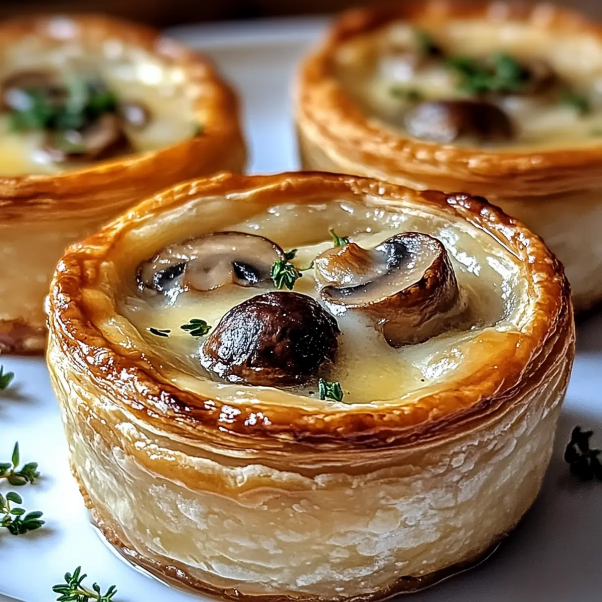 Mini Mushroom & Gruyère Pot Pies for Cozy Nights In