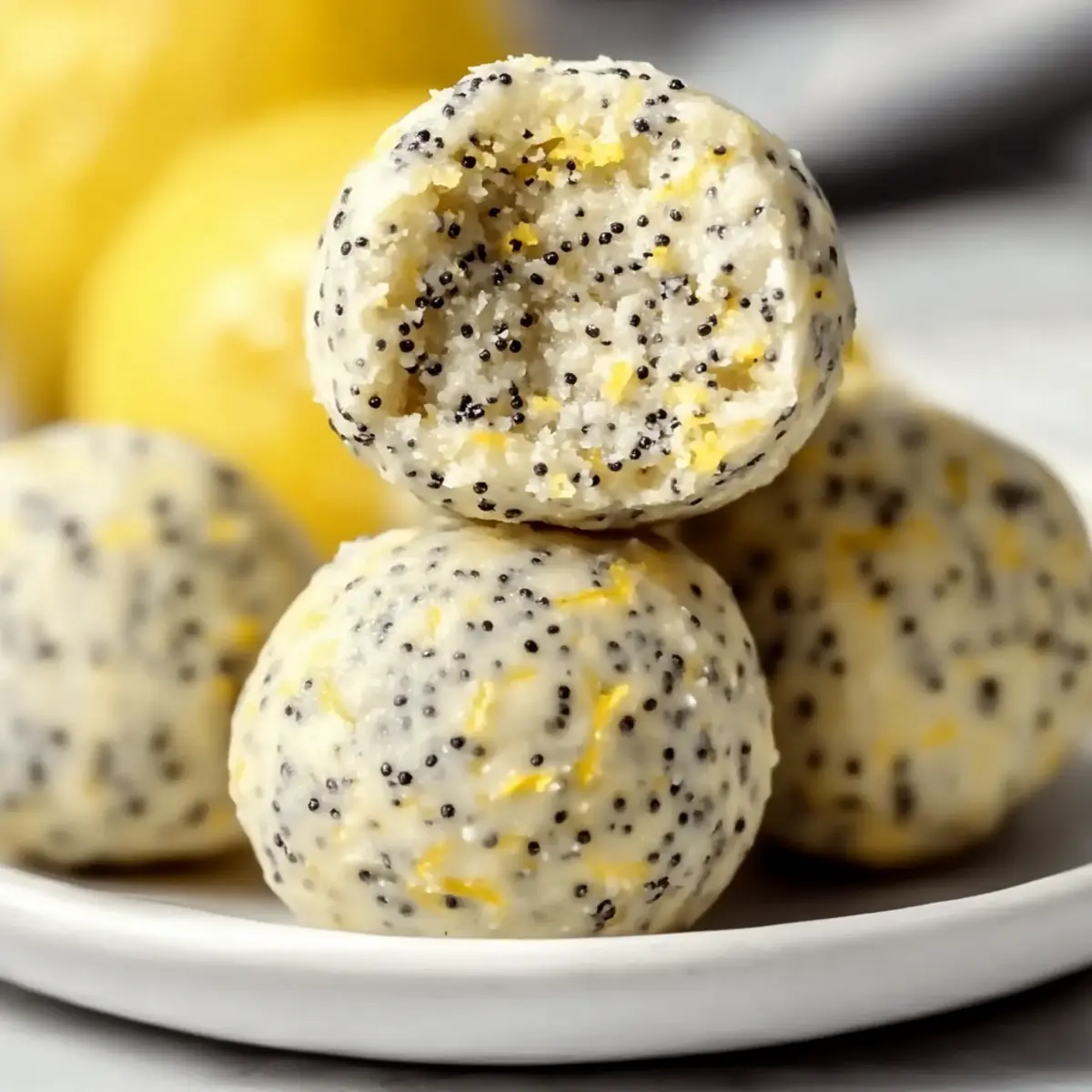 No-Bake Lemon Poppyseed Protein Balls for Energizing Snacking