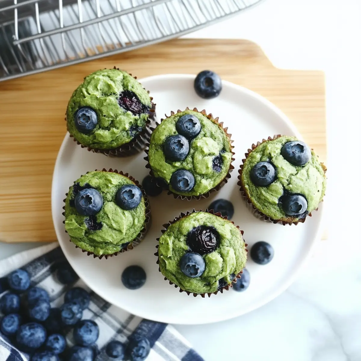 Spinach Blender Muffins with Blueberries: A Healthy Delight
