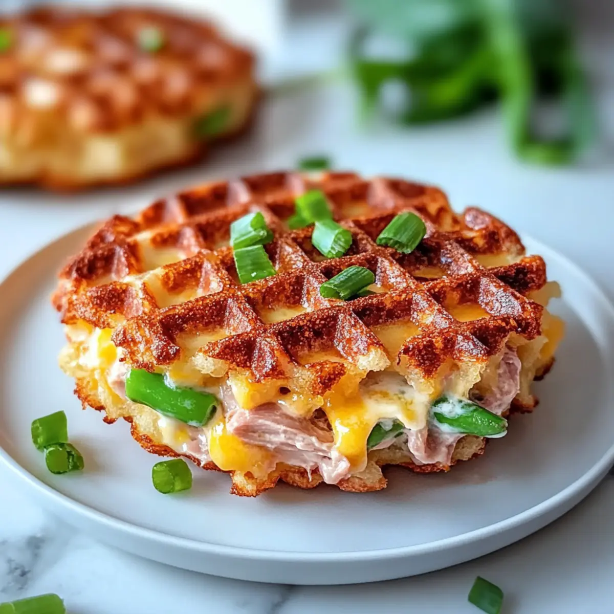 Savory Tuna Melt Chaffle: Crispy, Low-Carb Comfort Food