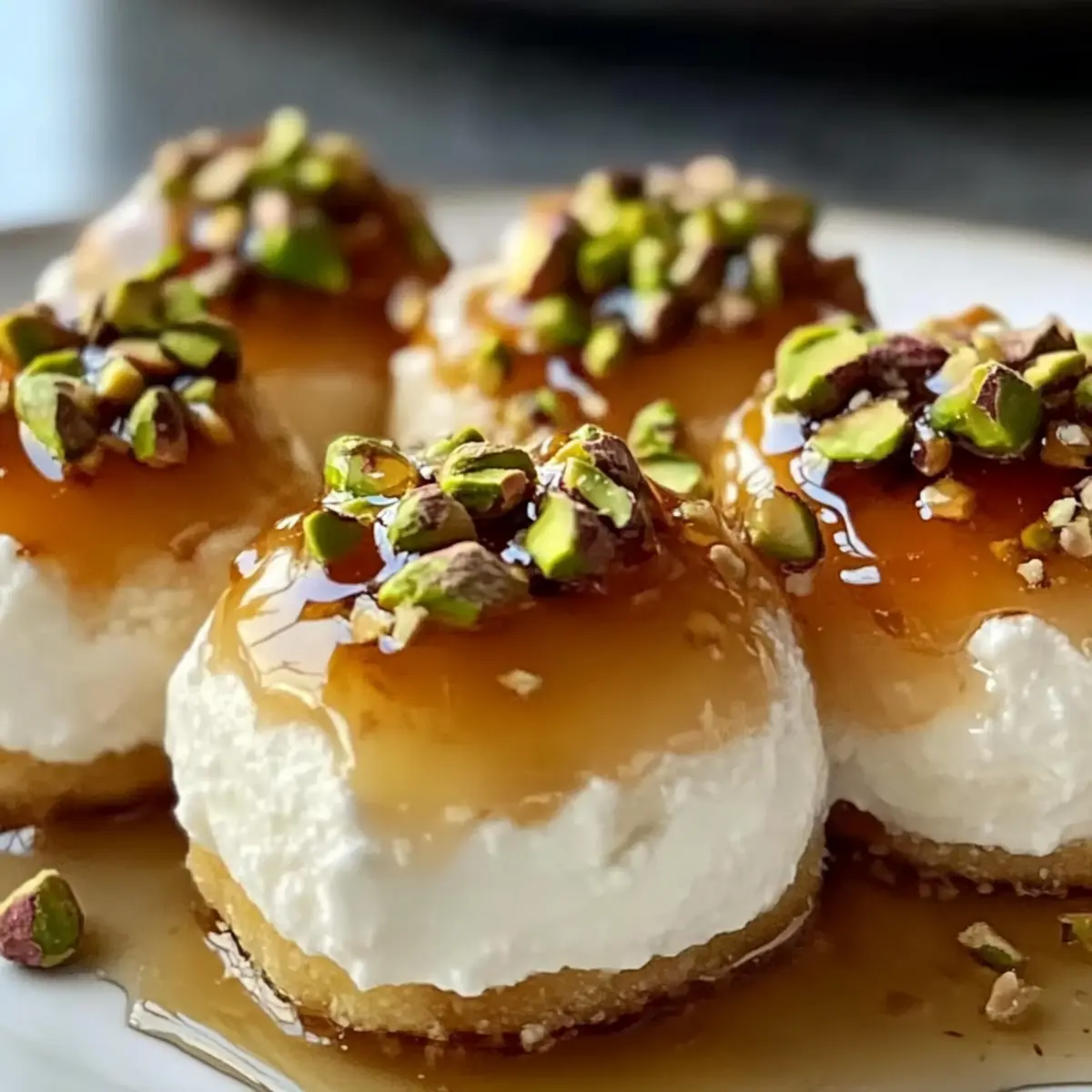 No-Bake Ricotta Pistachio Honey Bites for Effortless Elegance