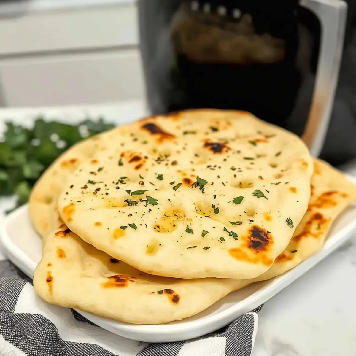 Air Fryer Garlic Naan Bread: Soft, Fluffy, and Homemade Treats