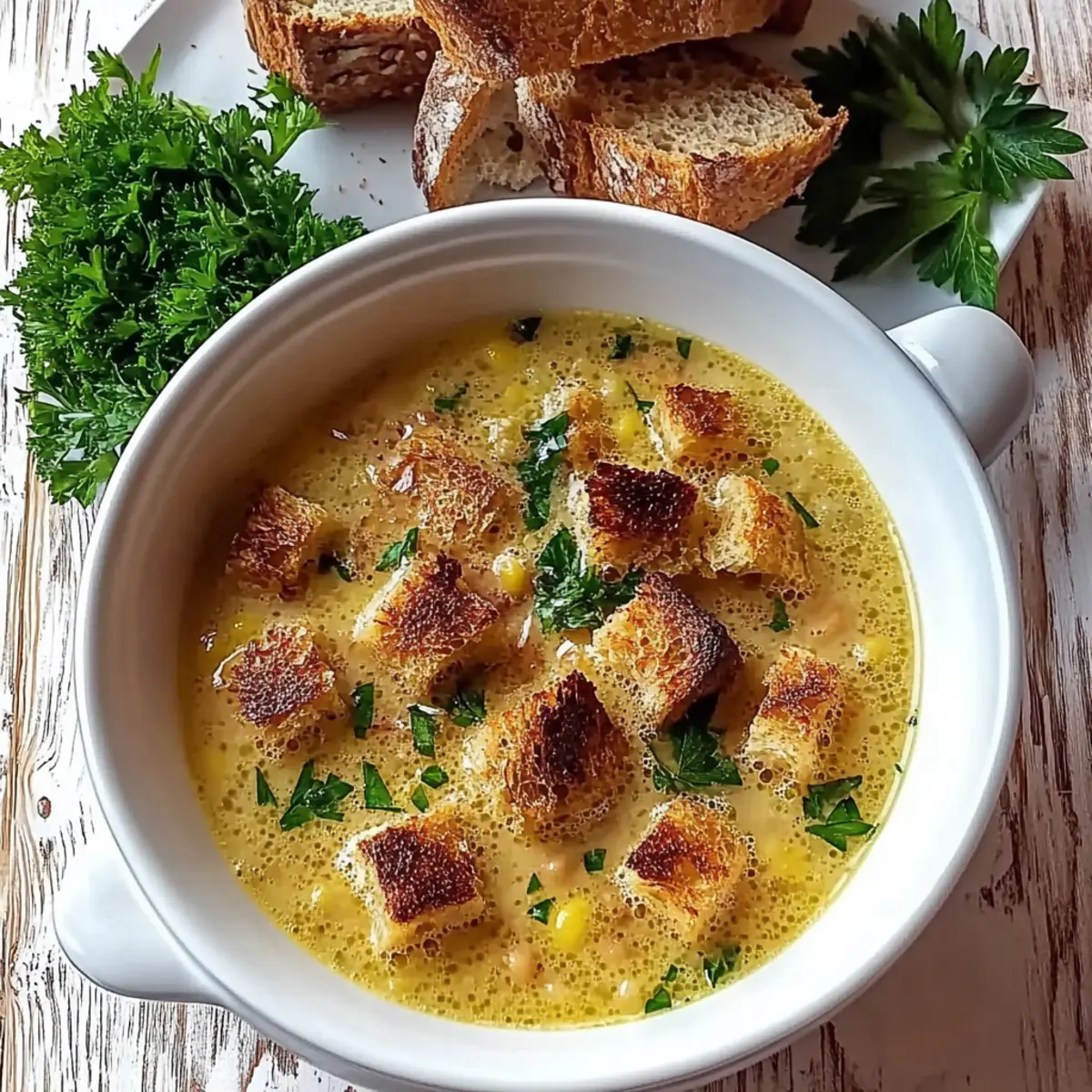 Comforting Creamy Czech Garlic Soup for Every Cozy Night